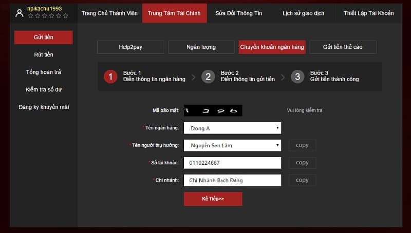 Hướng dẫn nạp tiền Bsport gg Hướng dẫn nạp tiền Bsport gg